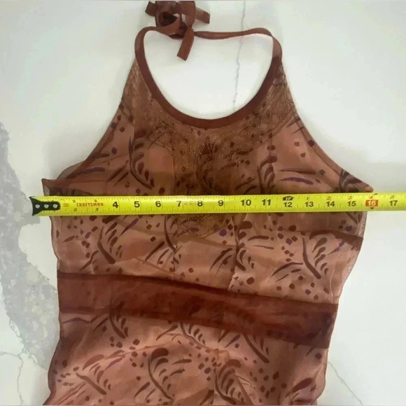 Free People Women’s Layered Lace Sleeveless Backless Halter Mini Dress Small EUC - Picture 7 of 15